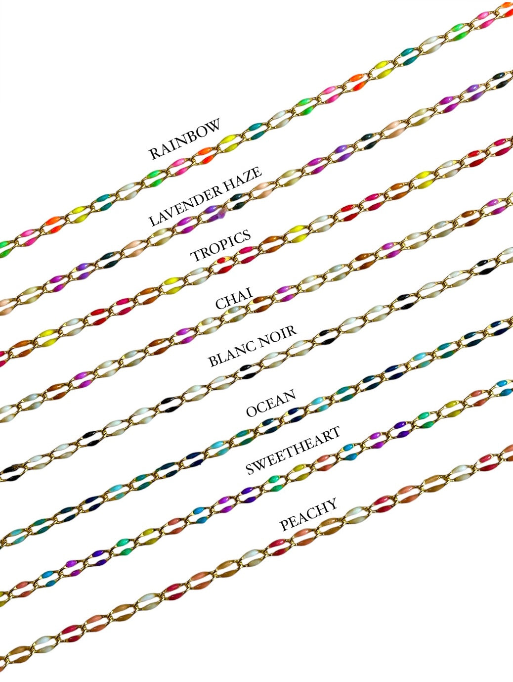 color options for vibes necklaces