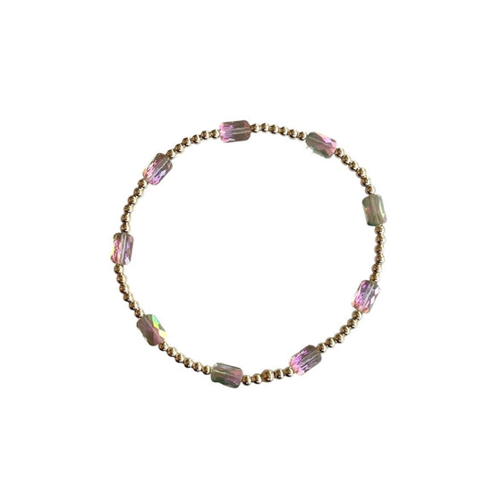 Aurora gold filled beaded bracelet