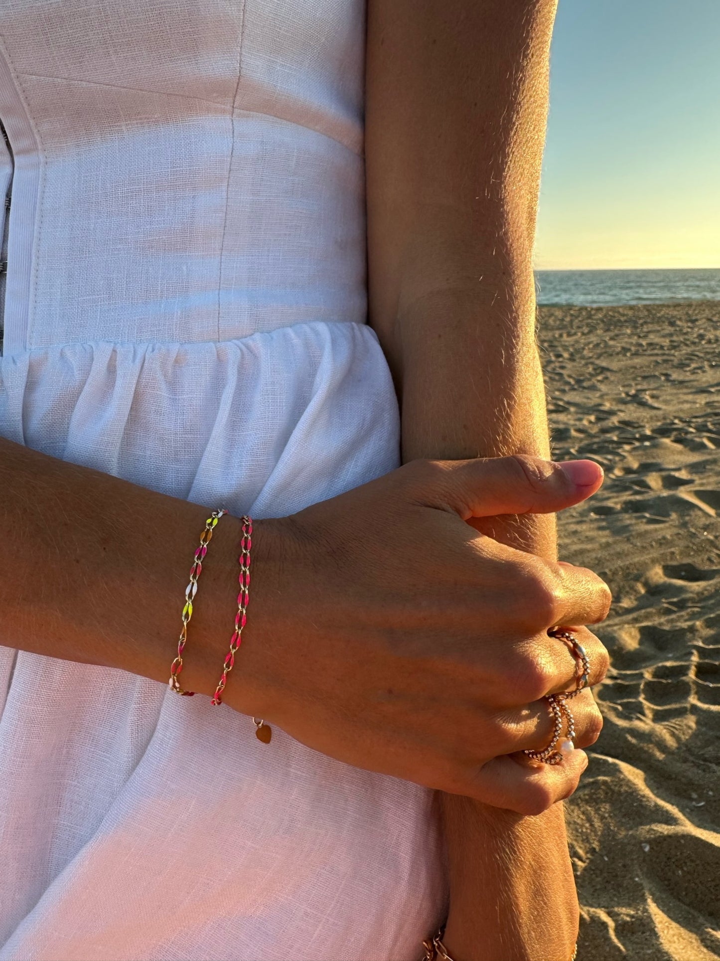 vibes bracelet stack on model